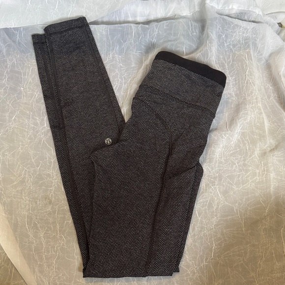 lululemon athletica Pants - lululemon athletica Black and Gray Leggings